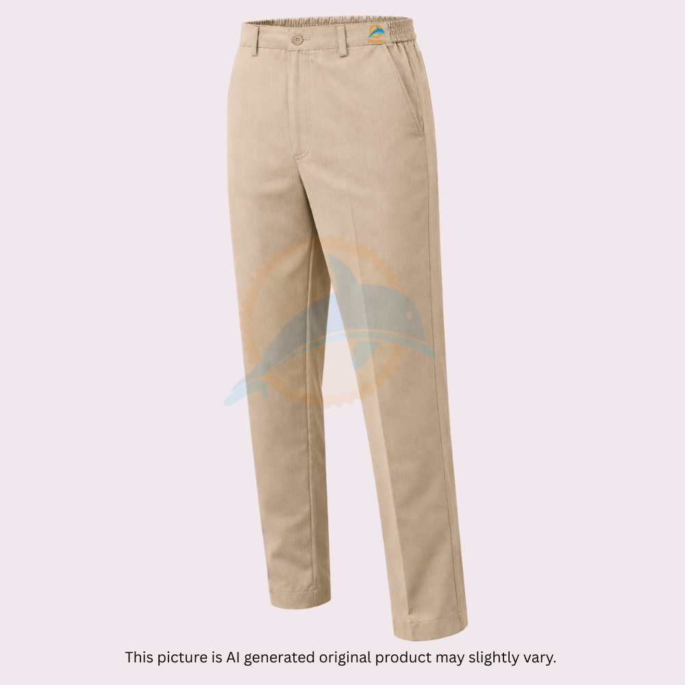 Black and White Square Wedding Logo (17) Pant Beige Color - Image 1